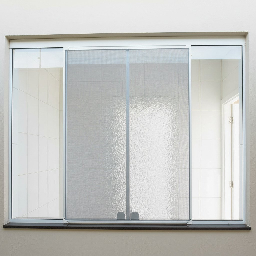 Janela aberta sem mosquitos.